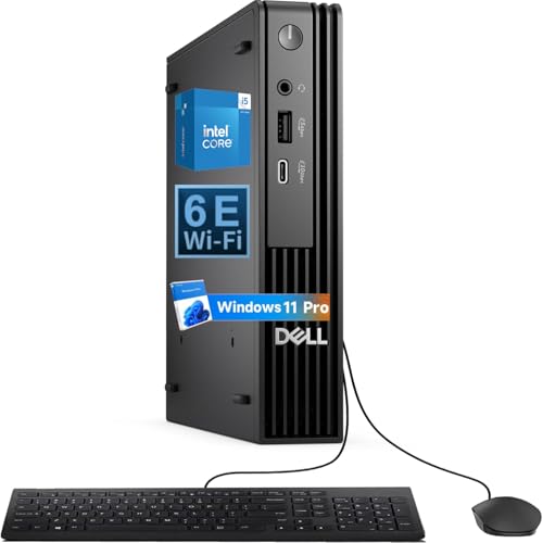 Dell OptiPlex Next-Generation, Pro Micro Business Desktop, Intel i5-14500T, 14-Core, up to 4.8 GHz, 16GB DDR5 RAM, 512GB NVMe SSD, WiFi 6E, Bluetooth, Windows 11 Pro, HDMI, DisplayPort