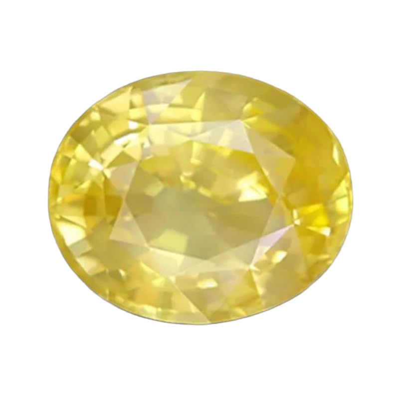 Saphir jaune 7 carats pierre précieuse originale non chauffée Pukhraj A5