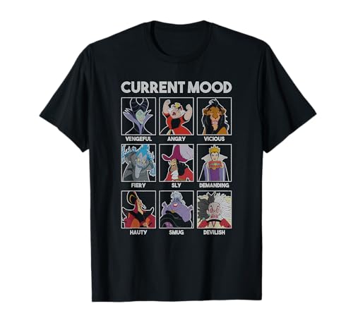 T-shirt Disney Villains Current Mood idéal pour vos journées décontractées ou vos soirées ciné