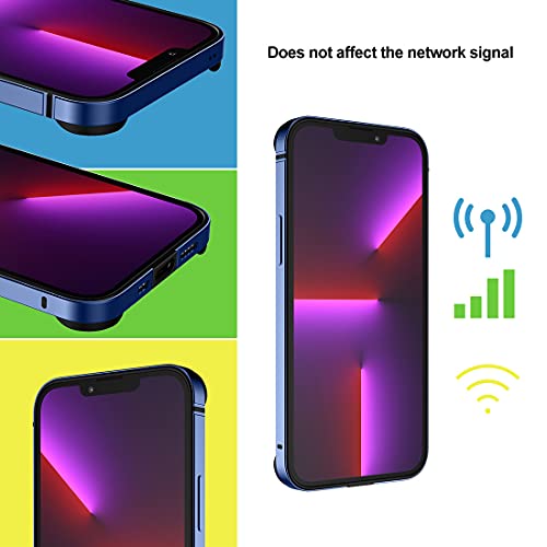 Coque bumper métallique iPhone 14 antichoc compatible charge sans fil - 7
