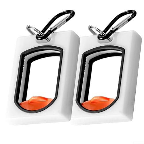Lot de 2 porte-câbles fluorescents pour organiseur de cravates avec porte-clés phosphorescent pour électricien, poche ceinture