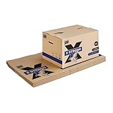 Pack and Move – Lote de 5 cajas de desplazamiento X Strong – 60 x 40 x 40 cm – Carga 40 kg – Extrema resistencia – Gran capacidad
