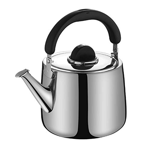 Whistle Tea Kettle Edelstahl Ergonomischer Griff Gas-Induktionsherd mit großer Kapazität Universal-Teekanne