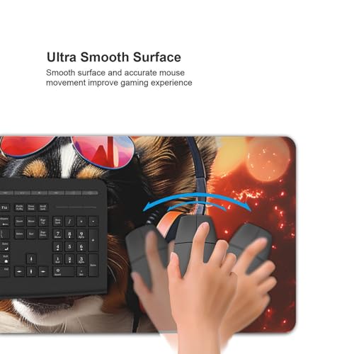 Tapis de souris de jeu grand format antidérapant pour protéger le bureau