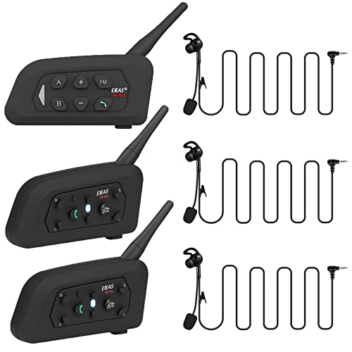 EJEAS FBIM Système De Communication Par Interphone Bluetooth Pour Arbitre De Football Professionnel, Intercom En Ligne Pour 4 Personnes, Avec Réduction Du Bruit CVC, Avec Brassard (2 Paquet