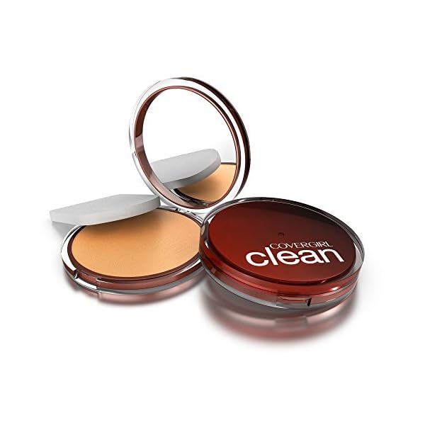 COVERGIRL Clean Pressed Powder Foundation Soft Honey 155, .39 oz (packaging may vary)