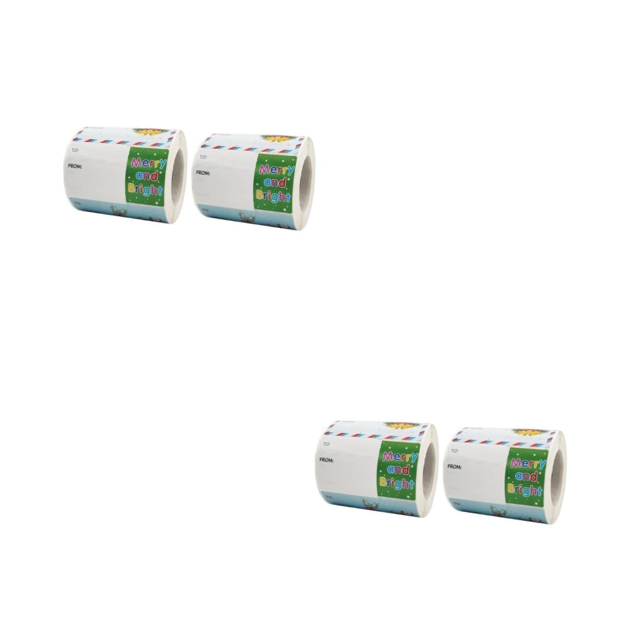 SHINEOFI 2 Set Adesivi Natalizi Etichette Adesive Autoadesive Etichetta Adesiva Per Natale Etichette Adesive Natalizie Natale Fai Da Te 2 * 2