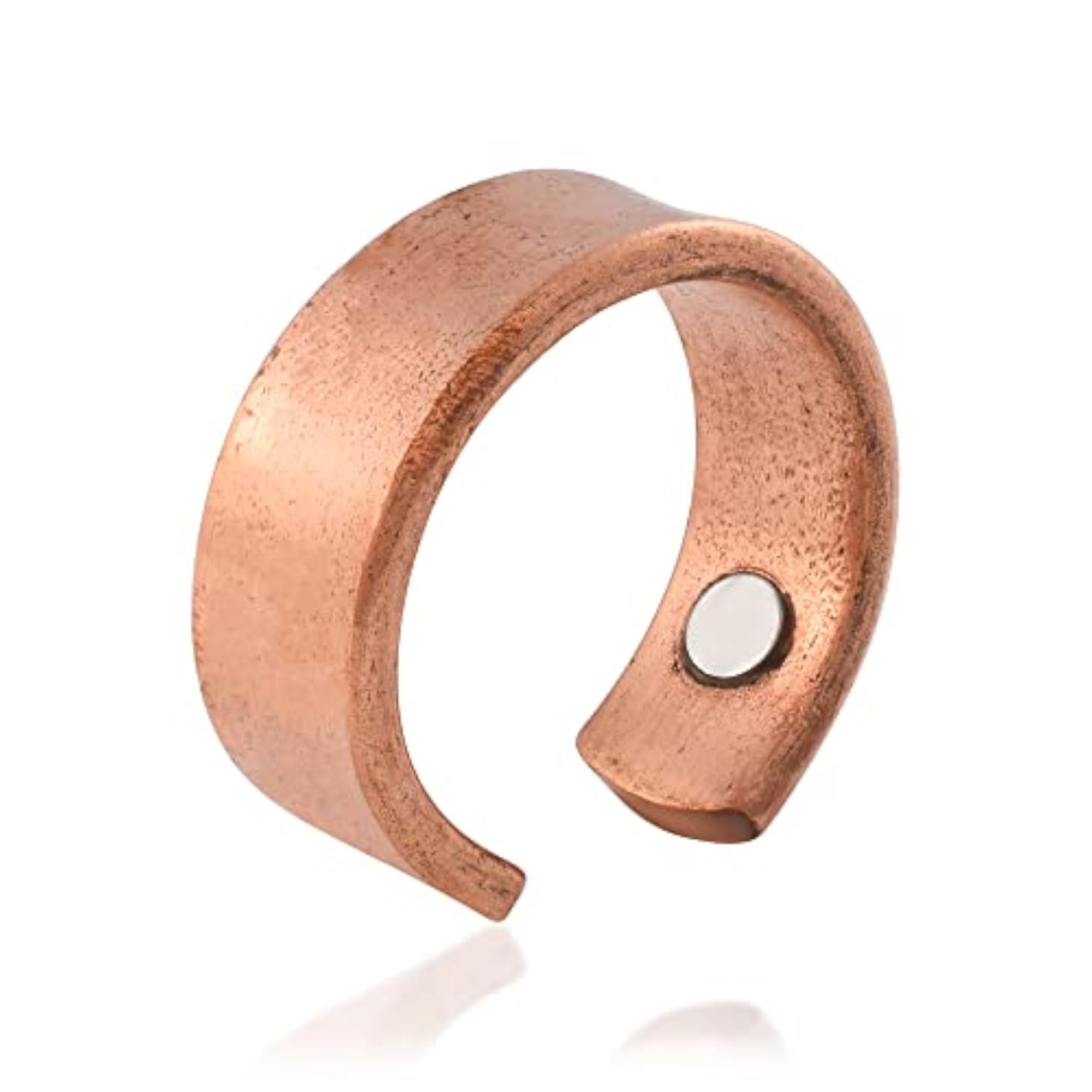 Pure Copper Magnetic Finger Cuff Band Ring, Adjustable