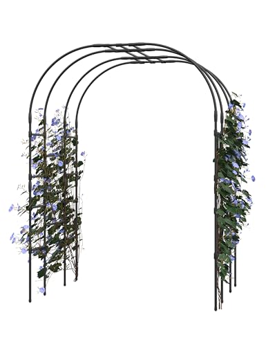 GarveeLife Garden Arch Trellis for Climbing Plants, Metal Arched Arbor