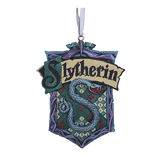 Nemesis Now Harry Potter Slytherin Crest Hanging Ornament, Green, 8cm