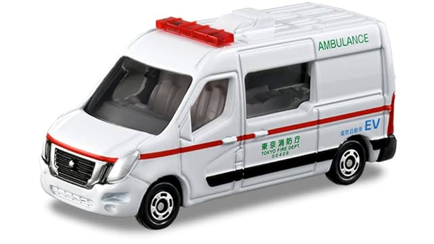 Amazon.co.jp: 44 NV400 EV救急車 新車シール仕様 : おもちゃ