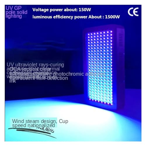 "Lámpara LED UV 3000W - 395nm, 365nm, 405nm | Uso en pegamento UV, resina acrílica, pintura y serigrafía 3D, resistente - Fernando Cortés
