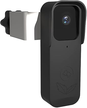 For Blink Doorbell Door Holder, Silicone with Parasol, Dust Protection, No-Drill Mounting Bracket for Blink Video Doorbell Cover Holder Flashing, Black A363