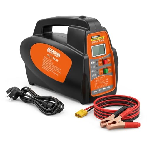 SGT-300W Smart Automatic Battery Charger, 12V/24V 15A 300W with Pulse