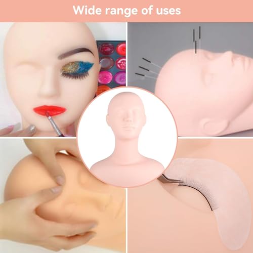 Soft Mannequin Head for Makeup Practice Wig Styling and Hat Display - Image 4