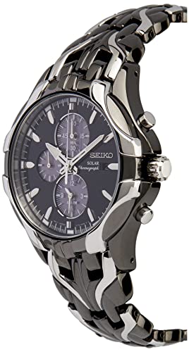Seiko Men's SSC139 Excelsior Gunmetal and Silver-Tone