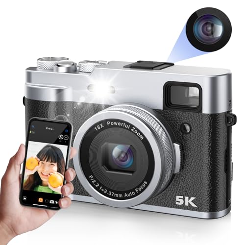 Amazon | 5K デジカメ スマホに送れる デジタルカメラ 4800万画素