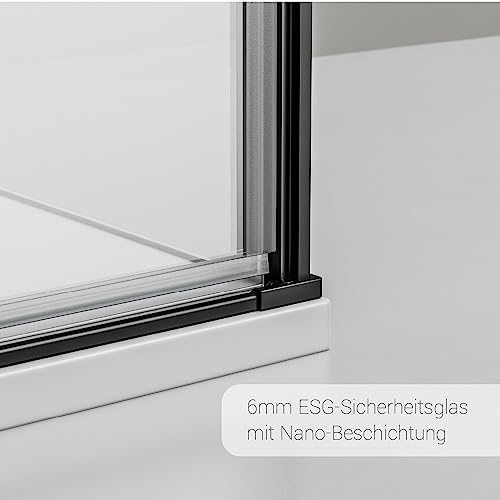 Bernstein Duschkabine EX416S 100 x 100 cm Eckdusche aus ESG-Glas
