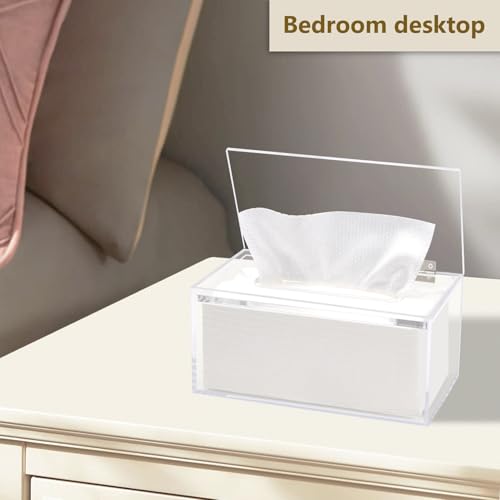 Wipes Holder Container Refillable, Acrylic Dispenser Box for Disposable Wipes, Rectangle Disposable Face Towels, Clear by DELIPPLY - Image 7