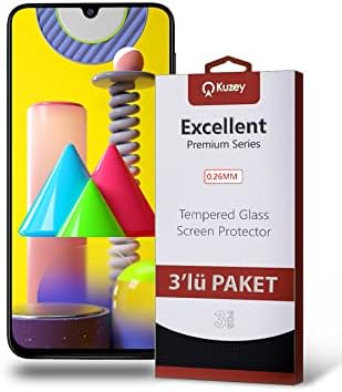 KZY İLETİŞİM Samsung Galaxy M31 ile uyumlu Temperli Ekran Koruyucu Kırılmaz Cam Ekonomik 3'lü Paket - Görsel 1