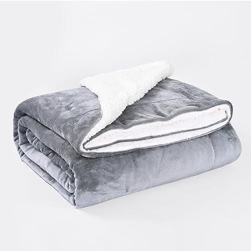 GonZalo GraCia. Dark Purple Sherpa Fleece Blanket 200x240cm Reversible Fluffy Sofa Bed Throw (Dark Purple Sherpa, King 200x240 cm)