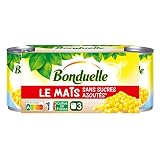 Bonduelle Maïs sans sucre ajoutes - Les 3 boites de 140g