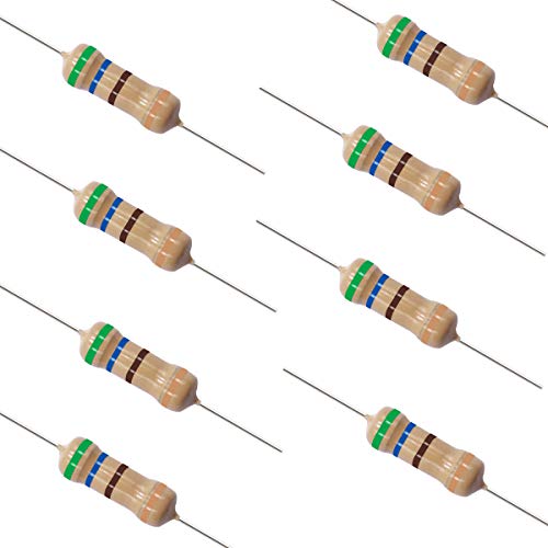 smseace 200pcs 560ohm 1 4 watt Carbon Film Single Resistor ±5% Tolerance for DIY Projects and Experiments 1 4W-560R