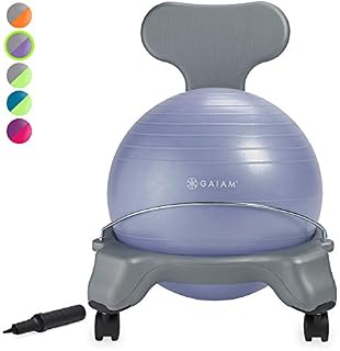 Gaiam Kids Balance Ball Chair - Classic Children's Stability Ball Chair, Alternative School
