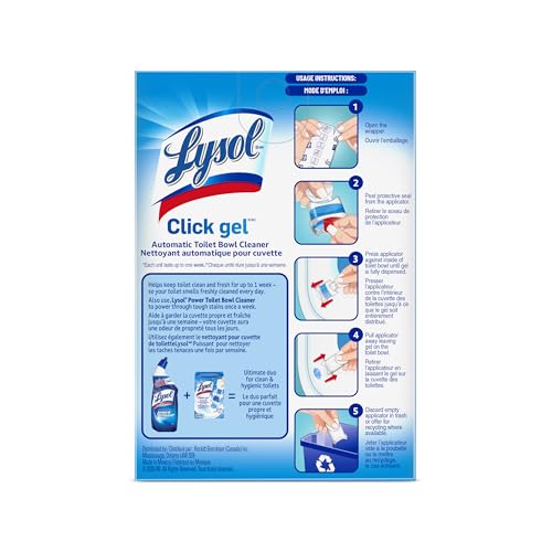 image for Lysol Click Gel Automatic Toilet Bowl Cleaner, Gel Toilet Bowl Cleaner