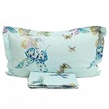 Lavabile in lavatrice a 40° Completo Lenzuola copriletto Matrimoniale Mirabello Butterfly-Blu