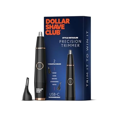 Dollar Shave Club | Style Detailer Precision Trimmer | Trimmer for Nose, Ears, Brows and Sideburns Cover