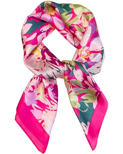 Glkiapr Satin Bandana Headscarf for Women Silky Hair Scarves for Fashion Lightweight-24