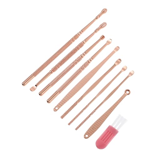 HOODANCOS Set of 10 Safe Removal Tools Ear Picks Spoon for Clean Ears Multipurpose