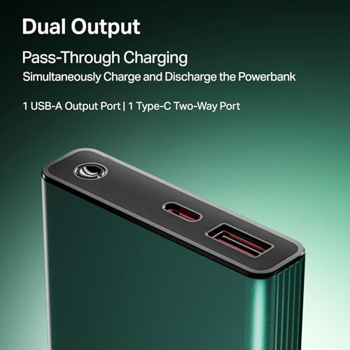 boAt Energyshroom PB300 Pro 10000mAh Power Bank, Green Emerald Green - Image 7