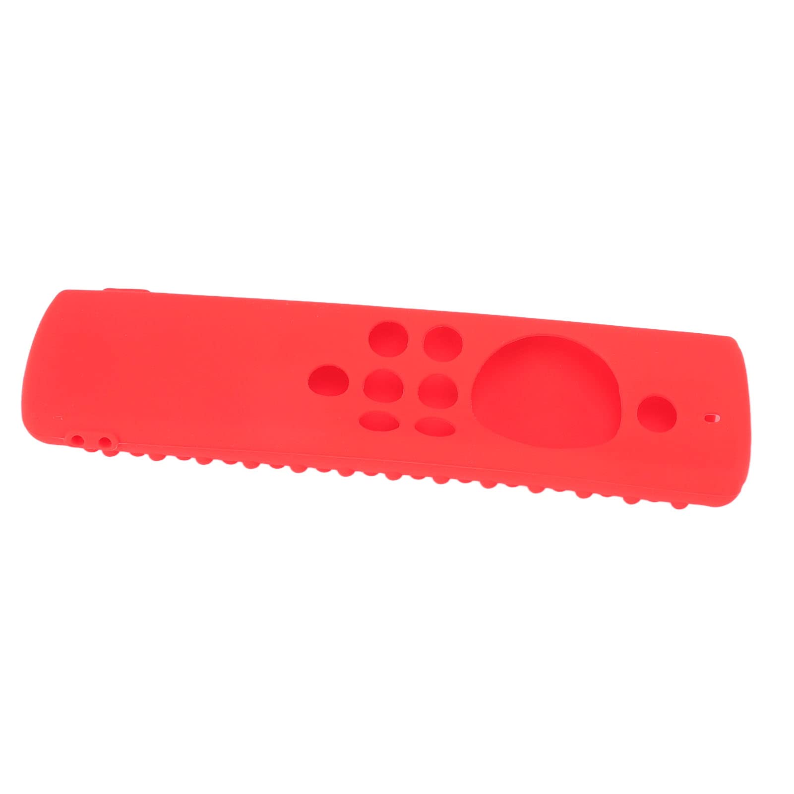 Funda protectora para Fire TV Stick de control remoto, funda protectora de silicona lavable a distancia, a prueba de golpes, protección de control remoto para Fire TV Stick Lite negro (rojo)