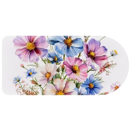 Grand tapis de souris bouquet d'aquarelle 74 x 35 cm haute finition
