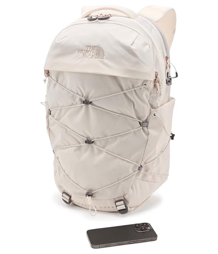 Image of The North Face Womens Borealis Luxe White Dune /Burnt Coral Metallic One Size