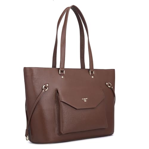 Image of Da Milano Leather Tote Bag for Women (00435B)
