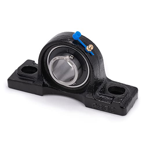 XIKE 2 Pcs UCP206 Bore 30mm Pillow Block Mounted Ball Bearings, Solid Cast Iron Base and Self Aligning Chrome Steel Sealed Bearings. by XiKe - Image 3