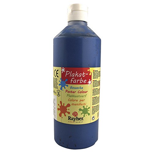 RAYHER 38566387 Poster Colour Bottle 500 ml - Night Blue