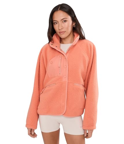 Free People Womens Hit The Slopes Jacket Frosted Peach Medium