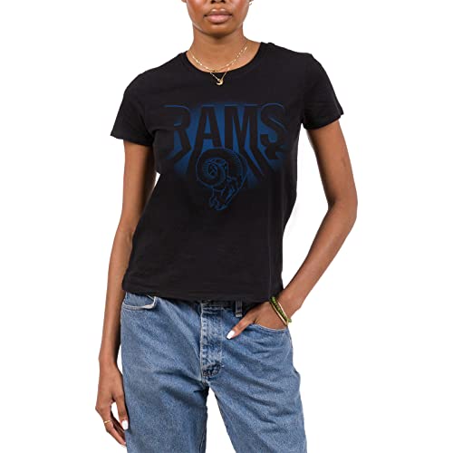 Junk Food Clothing x NFL - Los Angeles Rams - Team Spotlight - Women's Short Sleeve Fan T-Shirt - Size X-Large