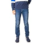 jeans armani uomo scontati Jeans slim da uomo di Armani Exchange, cinque tasche in denim, slim fit con patch logo Icon Period.