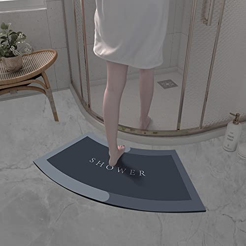 NAYAHOSE Neu Badematte, Bathroom Gebogene Duschmatte, 10s Super Absorbierende Bodenmatte, Schnell...
