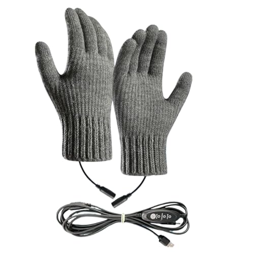 Generisch Guantes calefactables | Guantes térmicos USB de 3 Niveles a Prueba de Viento eléctricos | Equipo de esquí Snowboard para Senderismo, desplazamientos, Motocicleta, jardín
