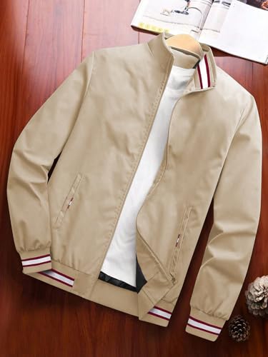 Image of TAGAS Men's Regular Fit Zip-Up Casual Jacket for MENS || Bomber Jacket for Men || Stylish Jacket For Men ||Men's Regular Fit Zip-Up Casual jacket|| bomber jacket for men (MJ-9090)