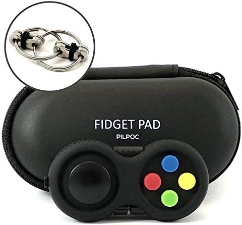 PILPOC Fidget Pad - Fidget Controller Toy for Highly Increased Focus, Reduced Stress, Anxiety, ADHD Clicker, Fidget Clicker, Controller Fidget Toy, Fidget Remote Control, Kids Toy Controller Sensory