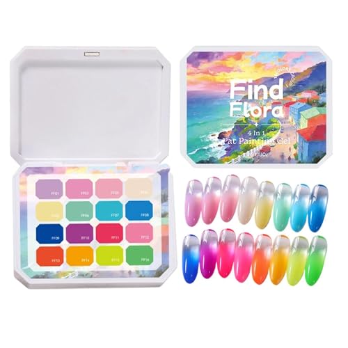 Esmalte de uñas de gel para viajes y bodas con kit de 16 tonos