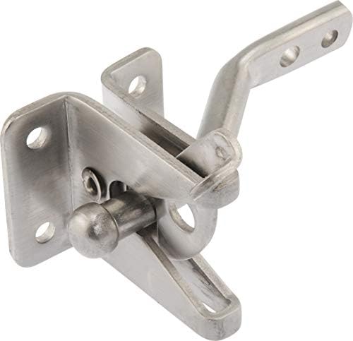 Hardware Essentials 853340 Universal Gate Latch Stainless Steel, 1 Piece, 1.87 x 3.75 x 7.5 inches