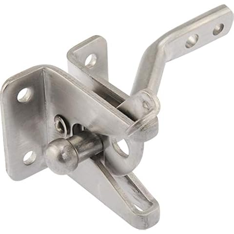 Hardware Essentials 853340 Universal Gate Latch Stainless Steel, 1 Piece Cover